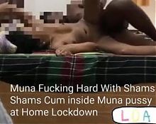 Muna fucking hard with Shams at home lockdown